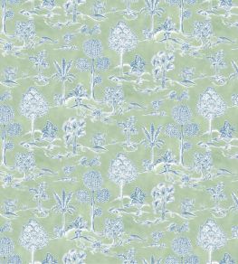 Karuna Fabric by Osborne & Little Apple/Denim Karuna Fabric by Osborne & Little Apple/Denim