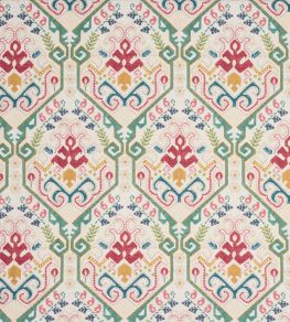 Kashmar Fabric by Jane Churchill Green/Pink Kashmar Fabric by Jane Churchill Green/Pink