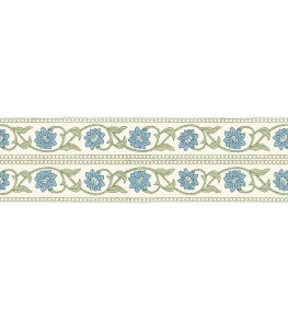 Kashmir Border Wallpaper by DADO French Blue