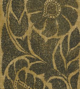 Kashmiri Fabric by Lewis & Wood Black Sand