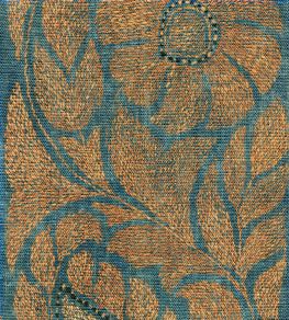 Kashmiri Fabric by Lewis & Wood Copper Blue