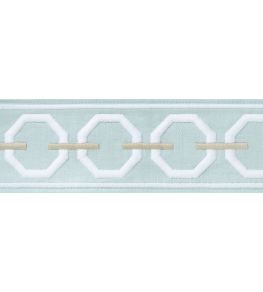 Katonah Tape Trimming by Thibaut Mist and Linen Katonah Tape Trimming by Thibaut Mist and Linen