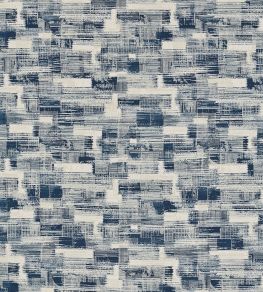 Kazimir Jacquard Fabric by Clarke & Clarke Ink