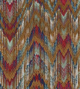 Keegan flame Fabric by Travers Red