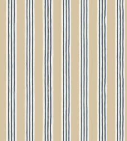 Kemble Stripe Wallpaper by Josephine Munsey Chute Blue, Shell and Cliffwell Stone Kemble Stripe Wallpaper by Josephine Munsey Chute Blue, Shell and Cliffwell Stone