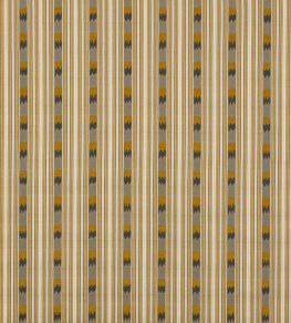Kendra Stripe Fabric by Jane Churchill Ochre/Charcoal