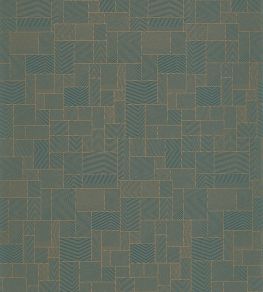 Kensai Wallpaper by Casadeco Bleu Kamo Kensai Wallpaper by Casadeco Bleu Kamo