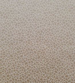 Kew Wallpaper by 1838 Wallcoverings Taupe Metallic
