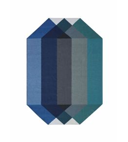 Diamond Rug by GAN Blue-Green Diamond Rug by GAN Blue-Green