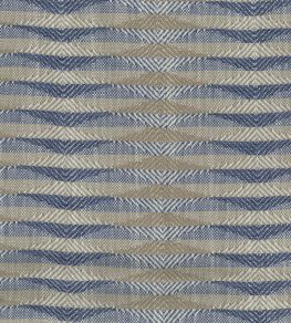 Kingham Fabric by Nina Campbell Blue/Taupe
