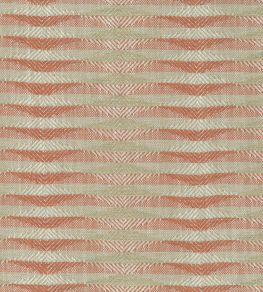 Kingham Fabric by Nina Campbell Coral/Beige Kingham Fabric by Nina Campbell Coral/Beige