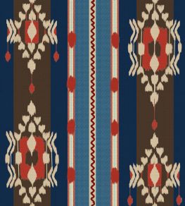 King's Ikat Wallpaper by MINDTHEGAP Blue King's Ikat Wallpaper by MINDTHEGAP Blue