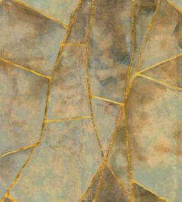 Kintsugi eclat Mural by Elitis Green/Gold Kintsugi eclat Mural by Elitis Green/Gold
