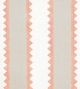Kismet Stripe Fabric by Thibaut Coral