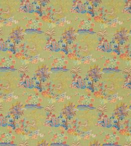 Knights Tale Fabric by GP & J Baker Spring Green Knights Tale Fabric by GP & J Baker Spring Green