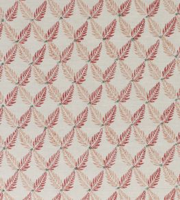 Knot Garden Fabric by James Hare Red