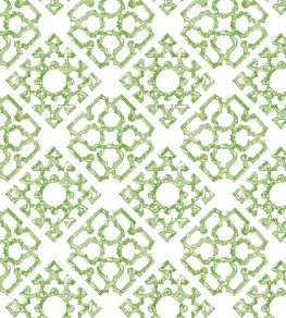 Knot Garden Fabric by Madeaux 02 Green Knot Garden Fabric by Madeaux 02 Green