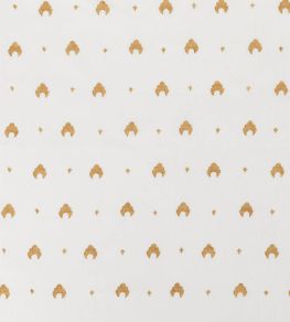 Kokoshnik Printed Voile Linen Fabric by Volga Linen Old Gold/Oyster Kokoshnik Printed Voile Linen Fabric by Volga Linen Old Gold/Oyster