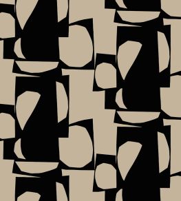 Konkelo Wallpaper by Marimekko Black/Beige Konkelo Wallpaper by Marimekko Black/Beige