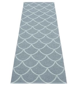 Kotte Runner Rug by Pappelina Storm/Blue fog