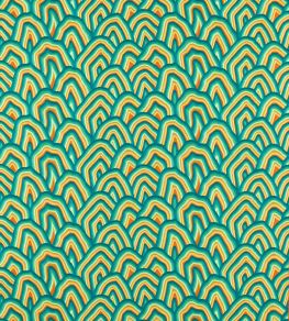 Kumo Fabric by Harlequin Wilderness / Amber Light / Paprika