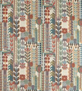 Kuparr Fabric by Harlequin Terracotta/Azul