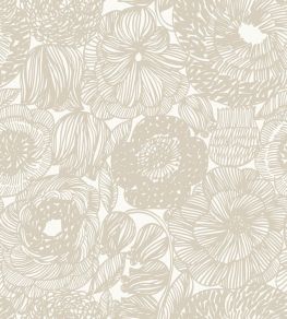 Kurjenpolvi Wallpaper by Marimekko Neutral Kurjenpolvi Wallpaper by Marimekko Neutral