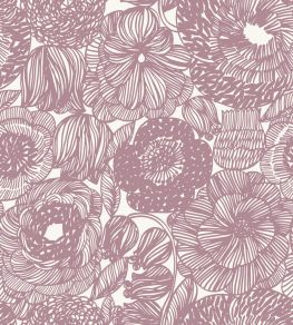 Kurjenpolvi Wallpaper by Marimekko Pink Kurjenpolvi Wallpaper by Marimekko Pink