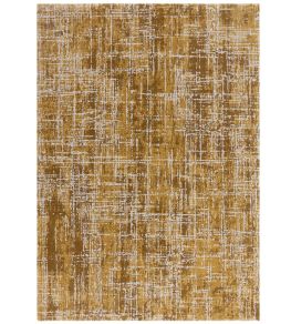 Kuza Abstract Rug by Asiatic Gold Kuza Abstract Rug by Asiatic Gold