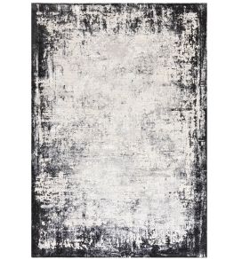 Kuza Border Rug by Asiatic Grey
