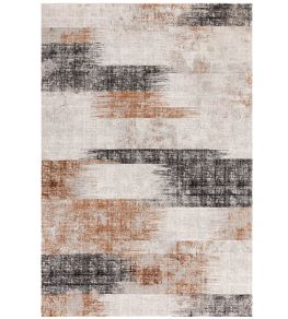 Kuza Lines Rug by Asiatic Terracotta Kuza Lines Rug by Asiatic Terracotta