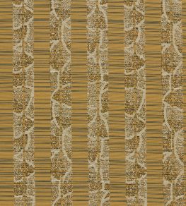 Kyoto Stripe Fabric by Zoffany Silk Yellow