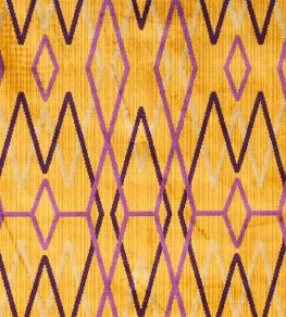 Kyoto Trellis Fabric by Schumacher Saffron