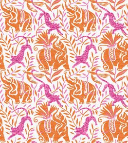 La Jungle Performance Fabric by Christopher Farr Cloth Rosa La Jungle Performance Fabric by Christopher Farr Cloth Rosa