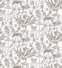 La Quintinie Fabric by Nina Campbell Chocolate La Quintinie Fabric by Nina Campbell Chocolate