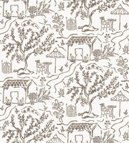La Quintinie Wallpaper by Nina Campbell Chocolate