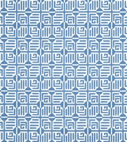Labyrinth Velvet Fabric by Thibaut Blue Labyrinth Velvet Fabric by Thibaut Blue