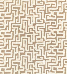 Labyrinth Fabric by Zinc Taupe