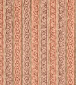 Ladbroke Stripe Fabric by Mulberry Home Plum/Russet