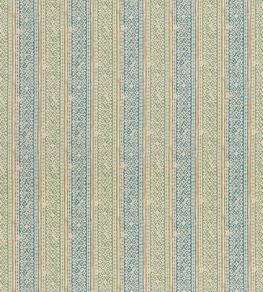 Ladbroke Stripe Fabric by Mulberry Home Teal/Green