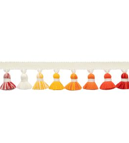 Laguna Tassel Fringe Trimming by Samuel & Sons Sunset Laguna Tassel Fringe Trimming by Samuel & Sons Sunset
