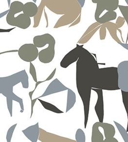Laidun Wallpaper by Marimekko Grey Laidun Wallpaper by Marimekko Grey