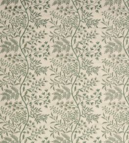 Lamballe Fabric by Nina Campbell Eucalyptus/Ivory