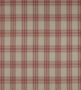 Lamorna Check Fabric by Colefax and Fowler Red
