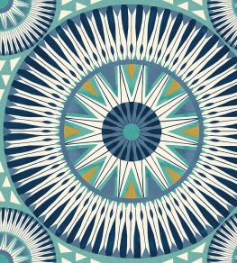 Large Ellipse Wallpaper by Ohpopsi Denim & Flax Large Ellipse Wallpaper by Ohpopsi Denim & Flax
