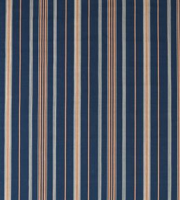 Latimer Stripe Fabric by Sanderson Indigo/Madder