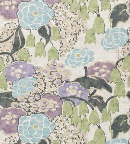 Laura Fabric by Anna French Lavender and Green Laura Fabric by Anna French Lavender and Green