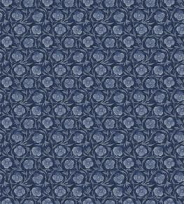 Laurel Fabric by Warwick Indigo Laurel Fabric by Warwick Indigo