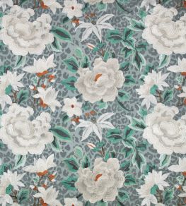 Lavina Fabric by Romo Blue Haze Lavina Fabric by Romo Blue Haze