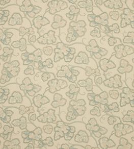 Leaf Damask Fabric by Colefax and Fowler Aqua